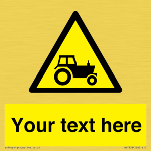 Custom warning farm machinery